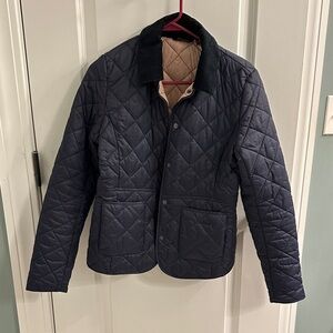 Barbour Dark Blue Quilted Puffer Jacket